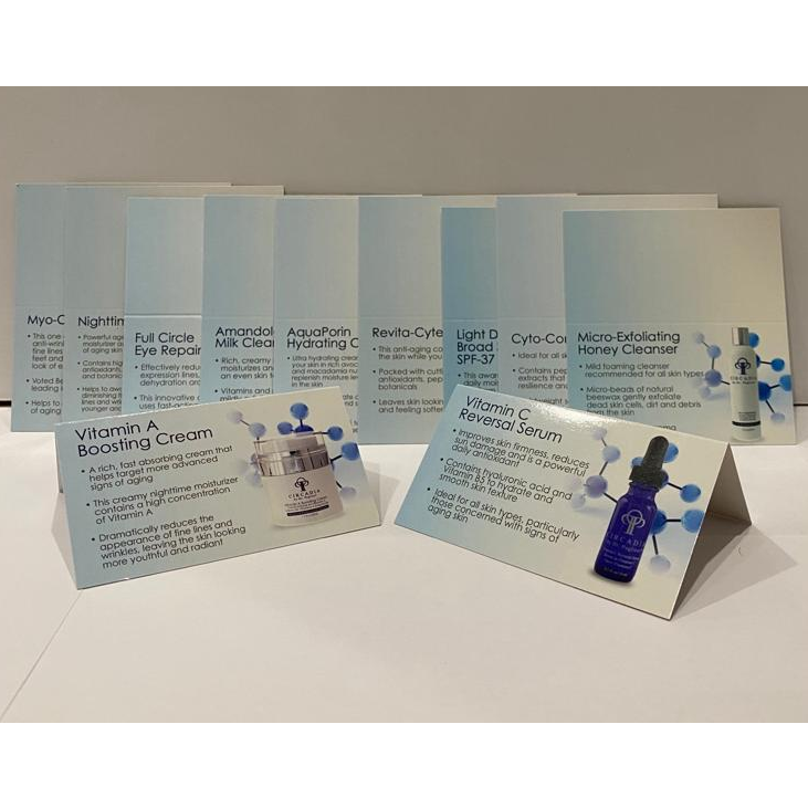 Cir - Shelf Talkers (Foldable Cards pck of 11)